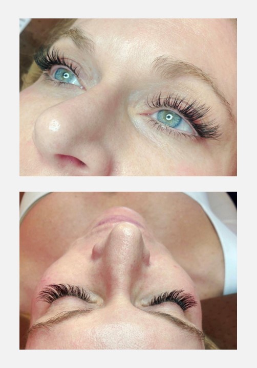 Eyelash extensions at Bella Via Medical Spa